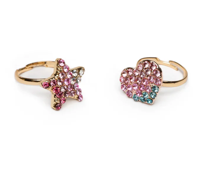 DREAMS OF LOVE SPINNER RINGS 2 PC SET