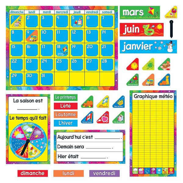 (SALE) BULLETIN BOARD SET: CALENDRIER ANNUEL