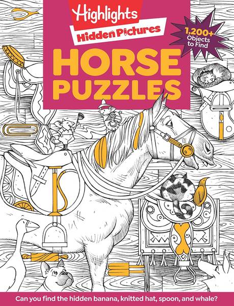 HIGHLIGHTS HIDDEN PICTURES HORSE PUZZLES