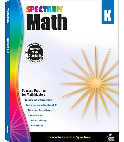 SPECTRUM COMMON CORE MATH GRADE K