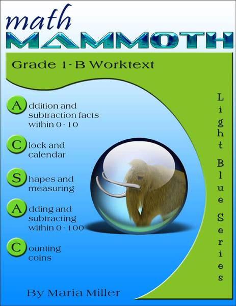 MATH MAMMOTH GRADE 1 WORKTEXT B
