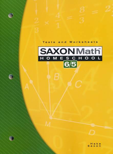 SAXON MATH 6/5 TESTS AND WORKSHEETS 3RD EDITION