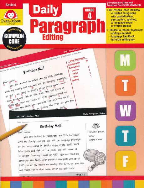 DAILY PARAGRAPH EDITING GRADE 4