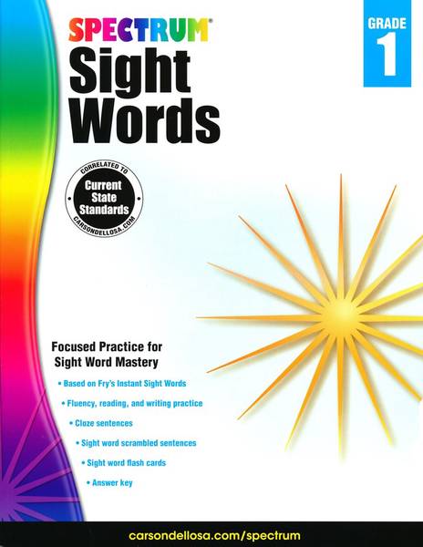 SPECTRUM COMMON CORE SIGHT WORDS GRADE 1