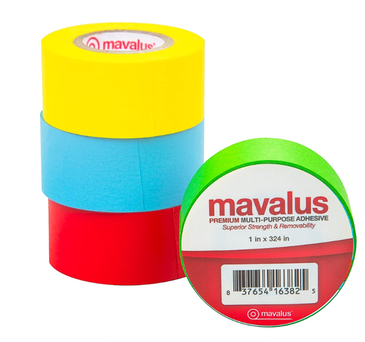 MAVALUS TAPE: 1"X324" ASSORTED COLORS