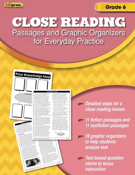 (SALE) CLOSE READING PASSAGES GRADE 6