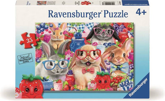 PUZZLE: BUNNIES AND BERRIES 35 PIECES