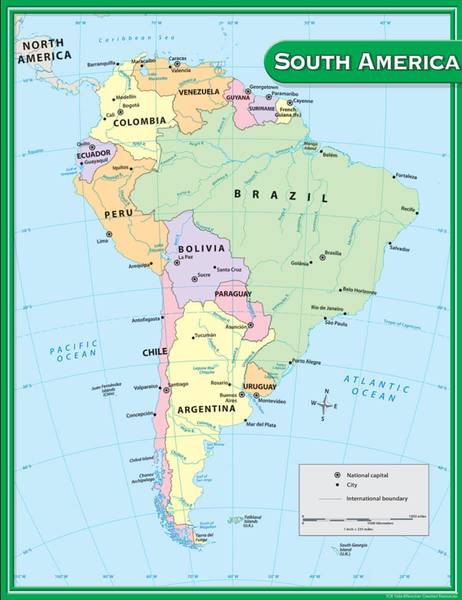 CHART: SOUTH AMERICA MAP