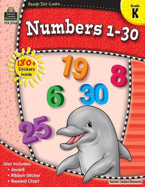 READY SET LEARN: NUMBERS 1-30 GRADE K