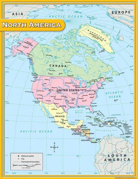 CHART: NORTH AMERICA MAP