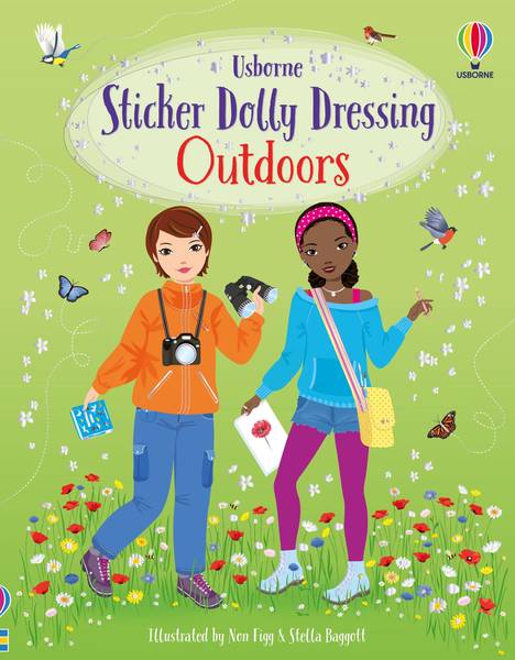 STICKER DOLLY DRESSING OUTDOORS