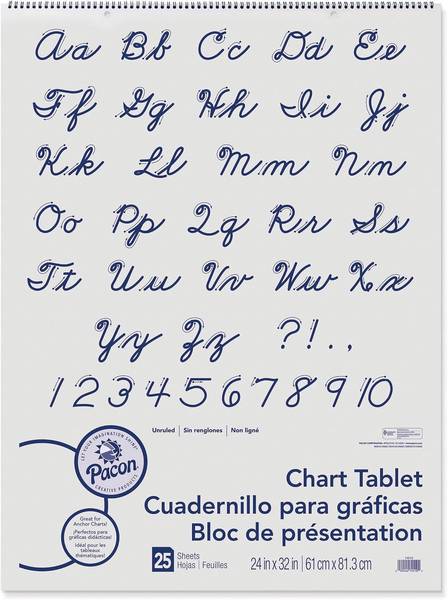 CHART TABLET: BLANK 24"X32"