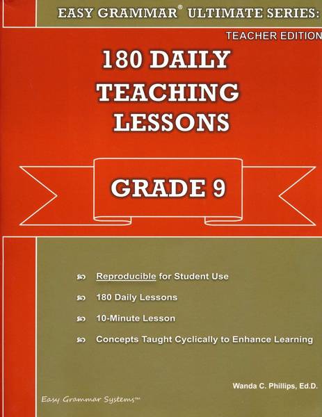EASY GRAMMAR ULTIMATE SERIES: GRADE 9 TEACHER'S EDITION