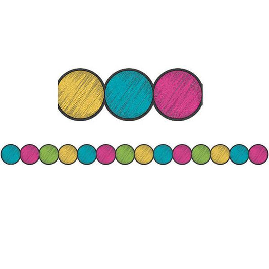 BORDER: CHALKBOARD BRIGHTS CIRCLES