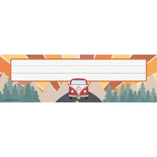 NAME PLATES: MOVING MOUNTAINS ROAD TRIP