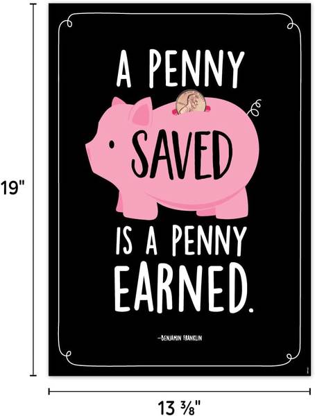 (SALE) POSTER: A PENNY SAVED...