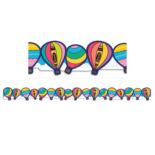 BORDER: CRAYOLA COLORS OF KINDNESS HOT AIR BALLOONS