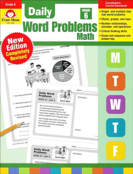 DAILY WORD PROBLEMS MATH GRADE 6