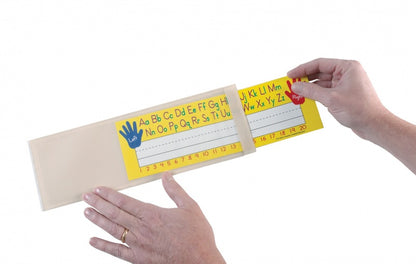 Clear-View-Self-Adhesive-Pockets,-Small-name-plate,-4-1/4"-x-12-1/2",-25-per-pack