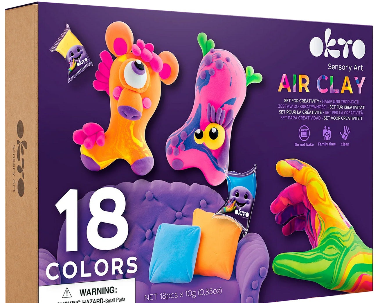 SENSORY ART: 18 COLORS OF AIR CLAY
