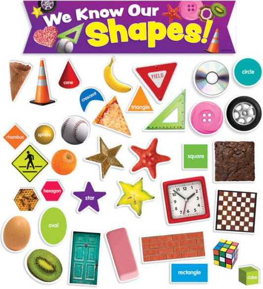 MINI BULLETIN BOARD SET: SHAPES IN PHOTOS