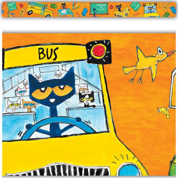 BORDER: PETE THE CAT SCHOOL IS COOL