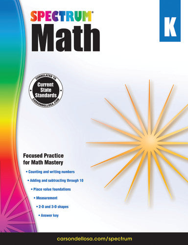 SPECTRUM COMMON CORE MATH GRADE K
