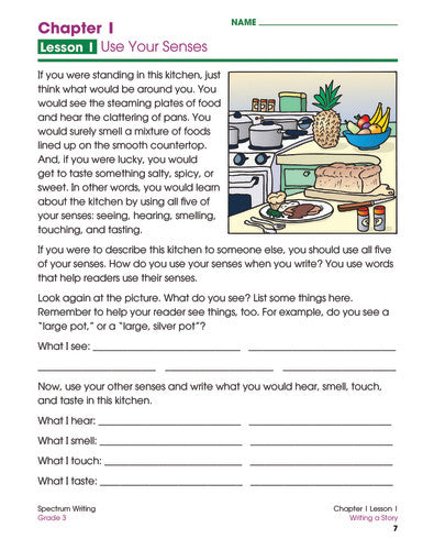 SPECTRUM COMMON CORE WRITING GRADE 3