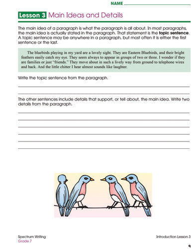 SPECTRUM COMMON CORE WRITING GRADE 7