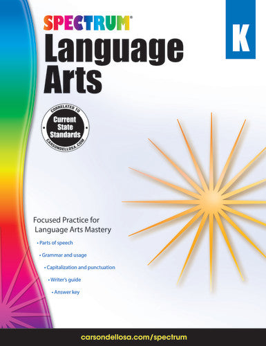 SPECTRUM COMMON CORE LANGUAGE ARTS GRADE K