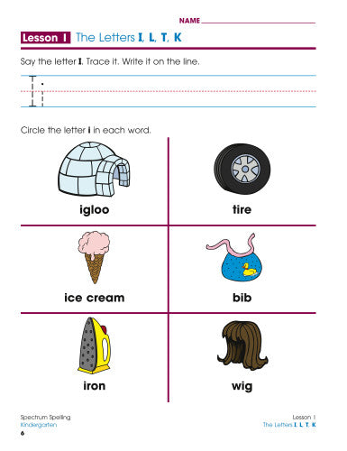 SPECTRUM COMMON CORE SPELLING GRADE K