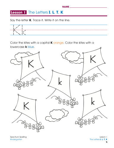 SPECTRUM COMMON CORE SPELLING GRADE K