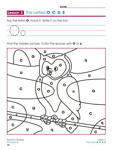 SPECTRUM COMMON CORE SPELLING GRADE K