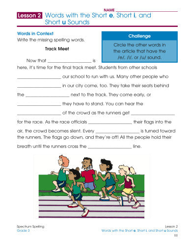SPECTRUM COMMON CORE SPELLING GRADE 3