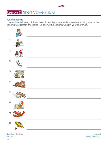 SPECTRUM COMMON CORE SPELLING GRADE 5