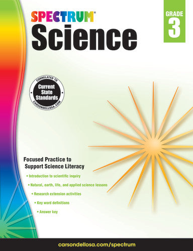 SPECTRUM COMMON CORE SCIENCE GRADE 3