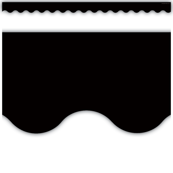 BORDER: SCALLOPED BLACK