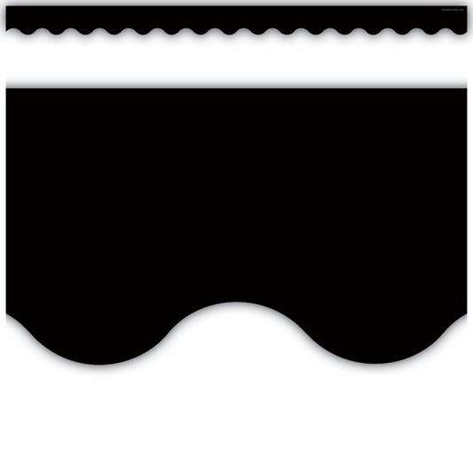 BORDER: SCALLOPED BLACK