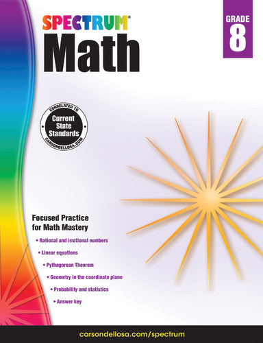 SPECTRUM COMMON CORE MATH GRADE 8