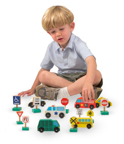 WOODEN VEHICLES & TRAFFIC SIGNS