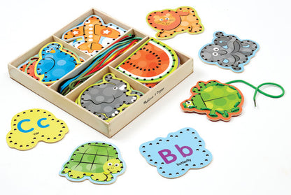 ALPHABET LACING CARDS