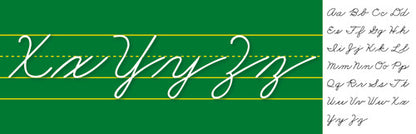 BULLETIN BOARD SET: TRADITIONAL CURSIVE ALPHABET LINE