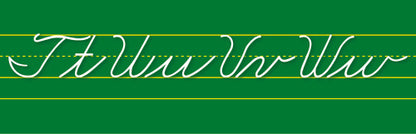 BULLETIN BOARD SET: TRADITIONAL CURSIVE ALPHABET LINE