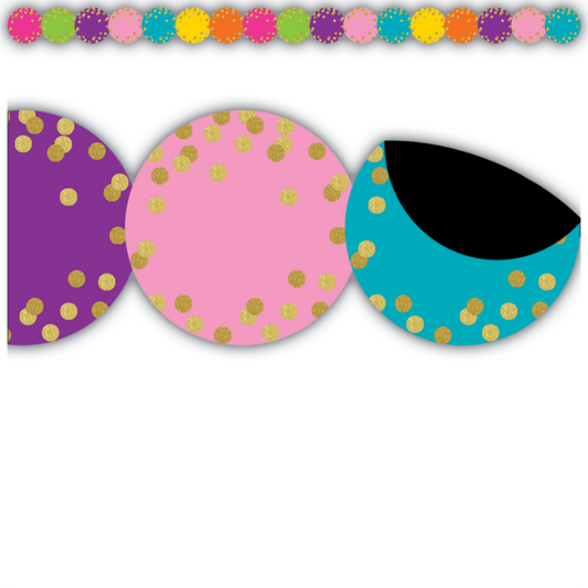 MAGNETIC BORDER: CIRCLES CONFETTI DIE-CUT