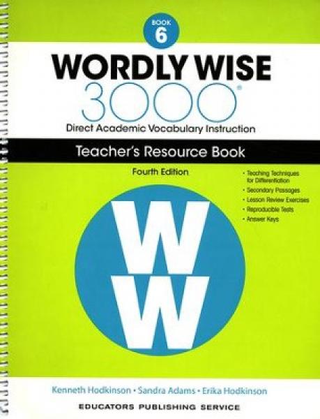 WORDLY WISE 3000: BOOK 6 TEACHER GUIDE 4TH ED