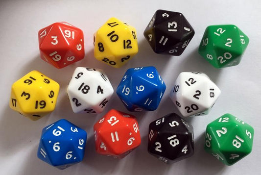 DICE: 20-SIDED POLYHEDRAL