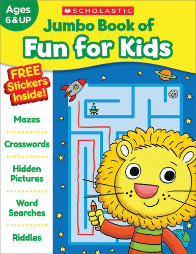 JUMBO BOOK OF FUN FOR KIDS AGES 6+