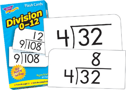 FLASH CARDS: DIVISION 0-12