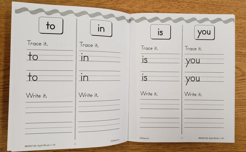 MY SIGHT WORDS 1-50