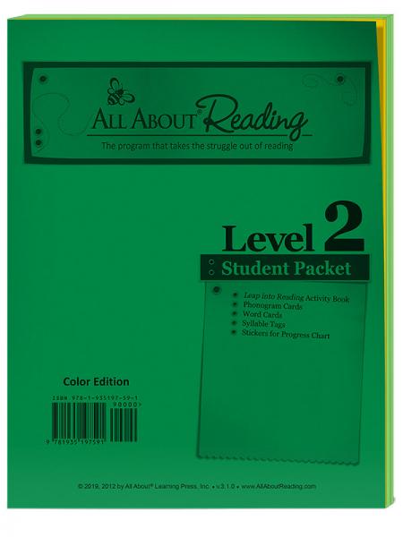 ALL ABOUT READING LEVEL 2 STUDENT PACKET COLOR